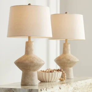 Rustic Mid Century Table Lamps