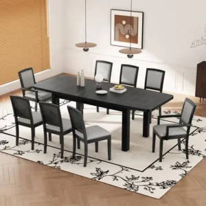 Rustic Extendable Dining Room Set