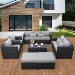Patio Outdoor Sectional Couches Set