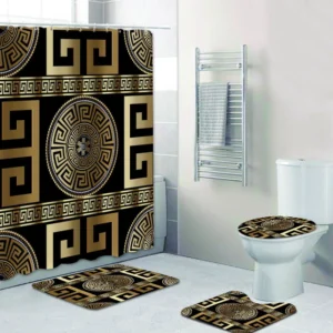 Modern Geometric Shower Curtain Setf