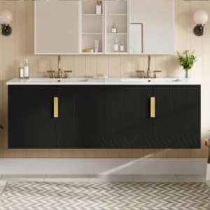 Double Vintage Bathroom Vanity Set