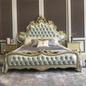 European Yellow Japanese Pliable Wooden Bed