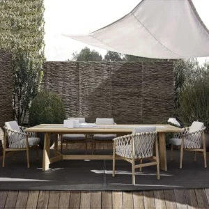 Outdoor Teak Dining Table and Chairs