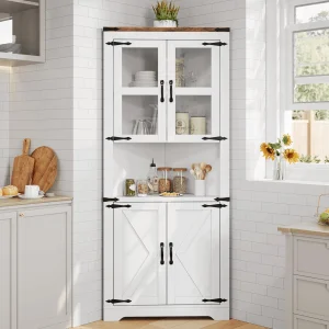 Farmhouse Corner Cabinet