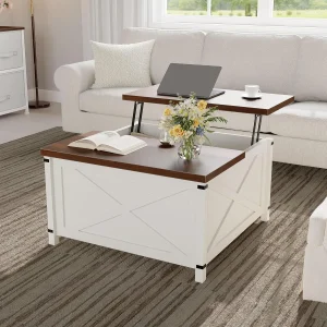 Lift Top Coffee Table with Hidden Storage